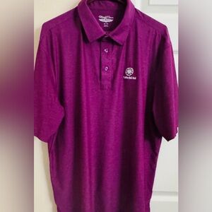 StraightDown Reddish Purple Men’s‎ XL Short Sleeve Polo Shirt